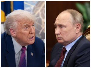 Poutine reçoit à Moscou les émissaires de Donald Trump pour discuter de la paix en Ukraine DonaldTrumpetVladimirPoutine 1893