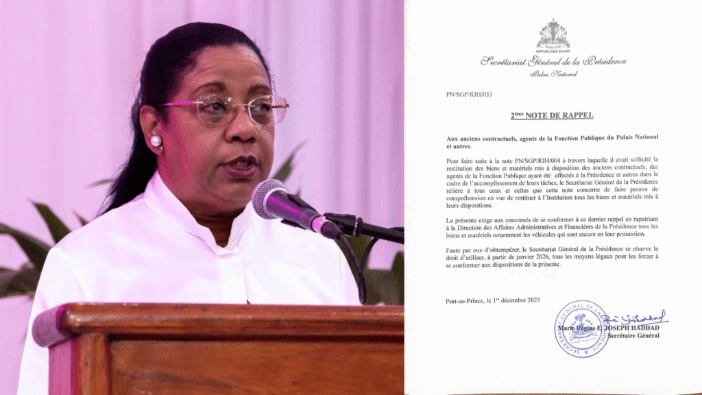 Postes fantômes et privilèges familiaux : la haute direction de la Présidence rattrapée par ses incohérences Régine Joseph Haddad